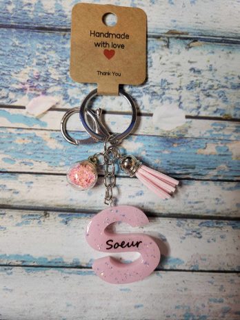 Porte clé personnalisé sœur