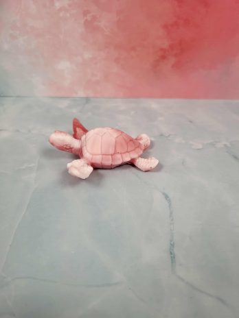 Tortue de mer blanc et rouge.