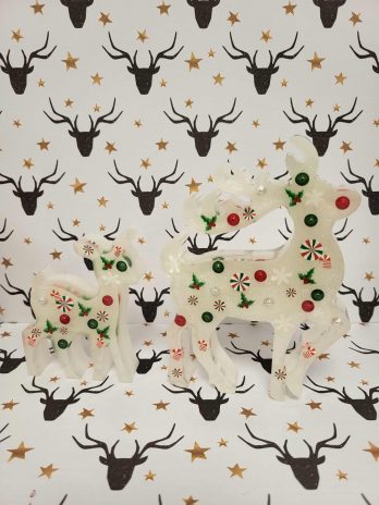 Décoration duo cerf et son petit